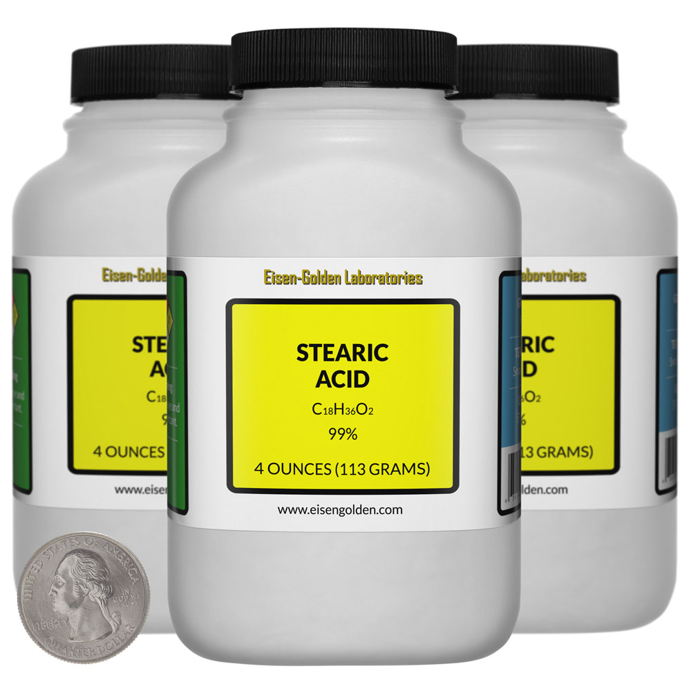 Stearic Acid/Small Flakes / 2 Ounces / 99+% Food Grade